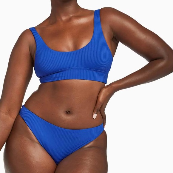 Vitamin A Sienna Tank Bikini Top and Cali High Leg Full Bottom Set Women’s Sz M - Picture 1 of 13